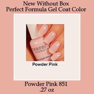 New Without Box Perfect Formula Gel Coat Color Powder Pink 851 .27 oz Made in US